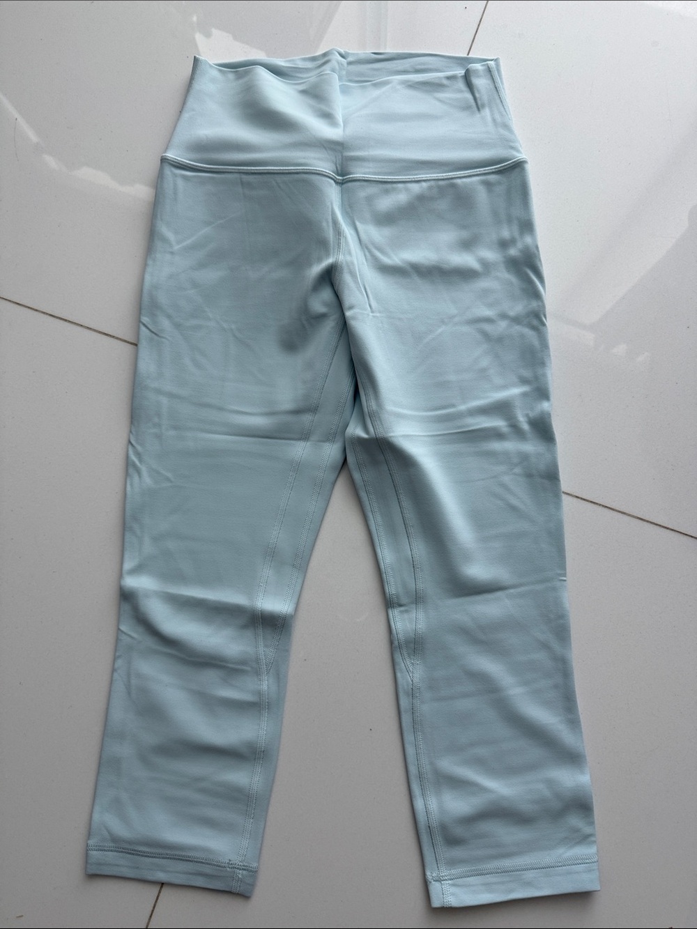 lululemon athletica Women’s Pale Blue High-Rise Capri Leggings